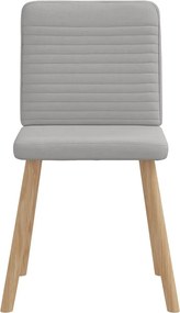 vidaXL Καρέκλες τραπεζαρίας 4 τεμ Cloud Grey Fabric