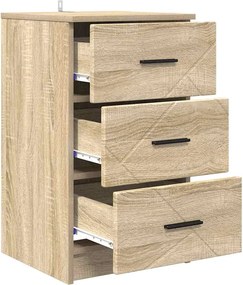 vidaXL Κομοδίνο Sonoma Δρυς 38 x 38 x 66 εκ Επεξεργασμένο ξύλο