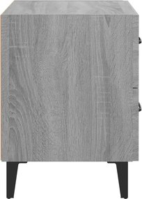 vidaXL Κομοδίνο Γκρι Sonoma 40 x 35 x 47,5 εκ.