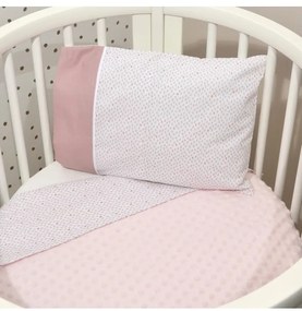 Oliver Baby Des.402 Minky Κουβέρτα Αγκαλιάς Διπλής Όψης Σάπιο Μήλο 75x95