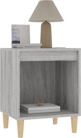vidaXL Κομοδίνο Γκρι Sonoma 40x35x50 εκ.
