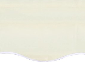 vidaXL Ανταλλακτικό Ύφασμα Τέντας Κρεμ 430x345 εκ. Πολυεστέρας