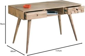 TEKA Κονσόλα - Γραφείο Ξύλο Ακακία Φυσικό   1τμχ