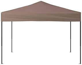 vidaXL Τέντα Εκδηλώσεων Πτυσσόμενη Taupe 3 x 3 μ.