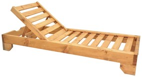 Ξαπλώστρα Zalka pakoworld L1 σε φυσική απόχρωση 66x197x28εκ