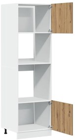 vidaXL Ντουλάπι Μικροκυμάτων "Lyon" Δρυς Artisan 60x57x207 εκ. από Τεχνητό Ξύλο