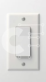 Intra Συλλεκτικό Ξύλινο Παζλ Plywood  4mm - Μινιμαλιστικός διακόπτης λευκού φωτός στον τοίχο Σε Ξύλινο Κουτί - Διαστάσεις: 10x10 cm – 25 κομμάτια