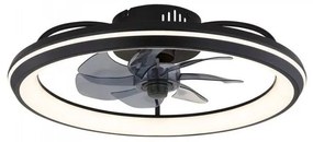 Ανεμιστήρας Οροφής LED 36W Μαύρο-Λευκό Dimmable Celeste 03643 Globo Lighting 03643 Μαύρο