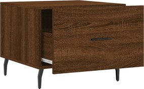 vidaXL Τραπεζάκια Σαλονιού 2 τεμ Brown Oak 50x50x40 εκ Επεξ. Ξύλο