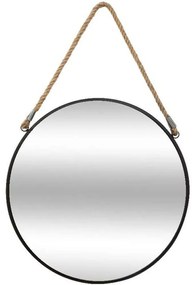 Καθρέπτης 199-000437 55x3x55cm Black Metal, Glass