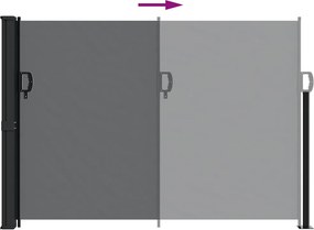 vidaXL Σκίαστρο Πλαϊνό Συρόμενο Μαύρο 140 x 500 εκ.