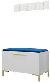 Σετ διαδρόμου Hartford F108, 84x44cm, 32 kg, Άσπρο, Πλαστικοποιημένη μοριοσανίδα, Ταπισερί, Τοίχου, Εντοιχισμένη | Epipla1.gr