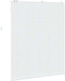 vidaXL Βενετσιάνικη Σκίαση Λευκό 140 x 160 cm 35 mm