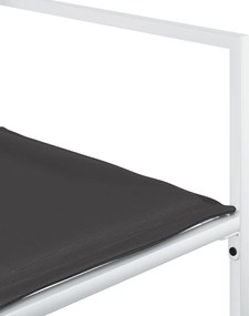 vidaXL Σετ Τραπεζαρίας Κήπου 9 τεμ. Λευκός από Textilene με Μαξιλάρια