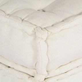 Modular Pouffe Cream 70x70x54 ύφασμα - Κρεμ