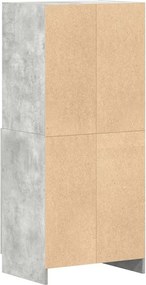 vidaXL Ντουλάπι κουζίνας σκυρόδεμα γκρι 57x41,5x131,5 cm
