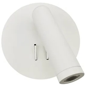 Απλίκα Φωτιστικό Τοίχου Σποτ LED Λευκό ZEUS SF1801LEDW Aca-SF1801LEDW-Λευκό SF1801LEDW