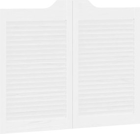 vidaXL Πόρτες Swing Λευκό 80 x 50 cm Μασίφ Ξύλο Πεύκου