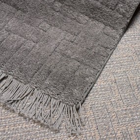 Χαλί (133x190) Βιοκαρπέτ Dorothea 1215A Dark Grey