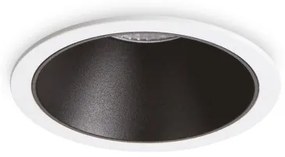 Χωνευτό Σποτ Φωτιστικό Οροφής LED 11W Λευκό-Μαύρο 3000K Φ8,5cm IP40 Trim Game 192277 Ideal Lux 192277