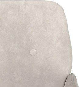 vidaXL Πάγκος Κρεμ 108x79x79 εκ. Βελούδινος