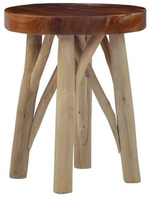 vidaXL Σκαμπό Καφέ από Ξύλο Teak