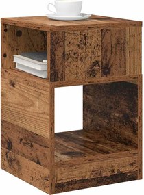 vidaXL End Table 2 pcs Παλιό ξύλο 30,5 x 30 x 45 εκ Επεξεργασμένο ξύλο