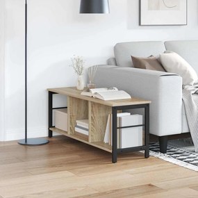 vidaXL Ράφι Βιβλίων Δρύς Sonoma 102 x 32 x 40,5 εκ. Επεξεργασμένο ξύλο