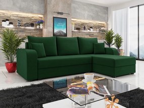 Γωνιακός καναπές Hewlet Bis-Prasino Skouro