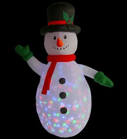 Φωτιζόμενος φουσκωτός Χιονάνθρωπος 1Led