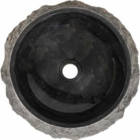 vidaXL Νιπτήρας Μαύρος 40 x 12 εκ. Μαρμάρινος