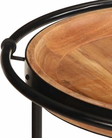 vidaXL Τραπεζάκι Ø55x60 cm μασίφ ξύλο ακακία