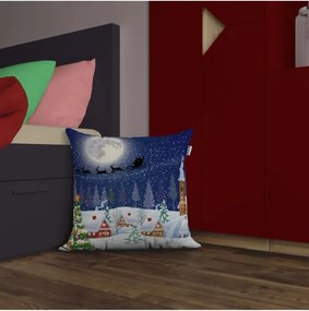 Stewehome Μαξιλαροθήκη με 3D ψηφιακή εκτύπωση θεματική Χριστουγέννων Πολύχρωμο