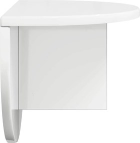 vidaXL Ράφι Τοίχου 2 pcs Υψηλής γυαλάδας λευκό 48 x 24 x 24 εκ