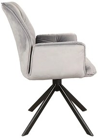 CHAIR BOOGIE II VELVET BLACK FRAME / ΓΚΡΙ ΜΠΛΟΥΒΕΛ 14 DIOMMI BOOGIEIIVCSZ