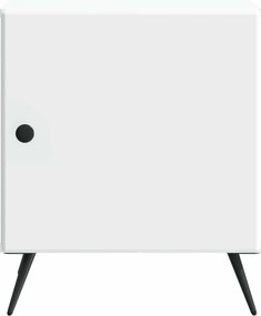 vidaXL Κομοδίνο Λευκό 43 x 34,5 x 50 εκ Επεξεργασμένο Ξύλο