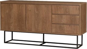 Μπουφές Amedeo Megapap χρώμα καρυδί 140x36x72εκ.