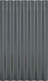 vidaXL Πάνελ Οροφής 12 τεμ. Ανθρακί 60x36 εκ. Γαλβανισμένος χάλυβας