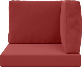 vidaXL Μαξιλάρι Καναπέ Εξωτερικού Χώρου 3 pcs Μπορντό Πολυεστέρας