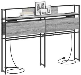 vidaXL Κεφαλάρι Αποθήκης Γκρι sonoma 120 cm Επεξεργασμένο ξύλο