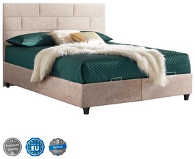 Intrahome ΚΡΕΒΑΤΙ .22 SOUPINGTONCASABLANCAD, ΜΕ ΑΠΟΘΗΚΕΥΤΙΚΟ, ΜΠΕΖ ΥΦΑΣΜΑ, 160x200 εκ intraho-1610827