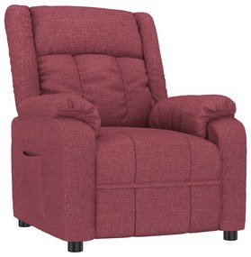 vidaXL Πολυθρόνα Ανακλινόμενη Μπορντό Υφασμάτινη