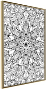 Αφίσα - Colourless Mandala - 20x30 - Χρυσό - Χωρίς πασπαρτού