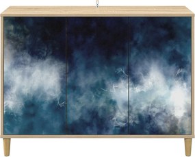 vidaXL Πλαϊνό γραφείο RAALTE Sonoma 102 x 33 x 75 εκ.