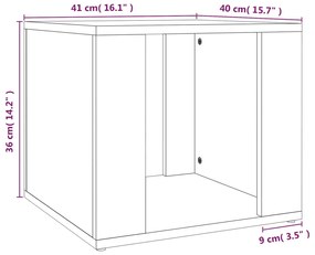 ΚΟΜΟΔΙΝΟ ΓΚΡΙ SONOMA 41 X 40 X 36 ΕΚ. ΑΠΟ ΕΠΕΞΕΡΓΑΣΜΕΝΟ ΞΥΛΟ 816550