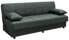 Romina 3-seater sofa-bed with storage space fabric in cypress shade 180x83x79cm 180x83x79 εκ.