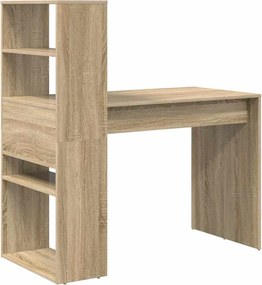 vidaXL Γραφείο Δρύς Sonoma 113 x 54 x 120 εκ. Επεξεργασμένο ξύλο