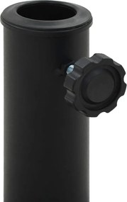 vidaXL Βάση Ομπρέλας Ημικυκλική Μαύρη 9 κ.  από Συνθετική Ρητίνη