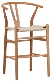 ΣΚΑΜΠΟ ΜΠΑΡ WISHBONE PAKOWORLD RUBBERWOOD-ΣΧΟΙΝΙ ΣΕ ΦΥΣΙΚΗ ΑΠΟΧΡΩΣΗ 55X49X96ΕΚ