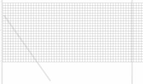 vidaXL Φράχτης Εuro Γκρι 1,2 x 10 m Σίδηρος με επικάλυψη PVC